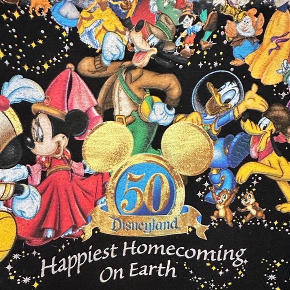 Disney Black and Gold Graphic Men's Sweatshirt - Picture 4 of 4